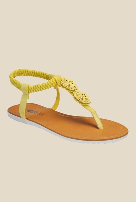 Yepme Yellow Sling Back Sandals Yepme Yellow Sling Back Sandals
