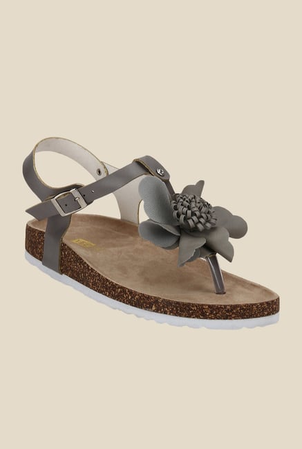 Yepme Grey Ankle Strap Sandals Yepme Grey Ankle Strap Sandals