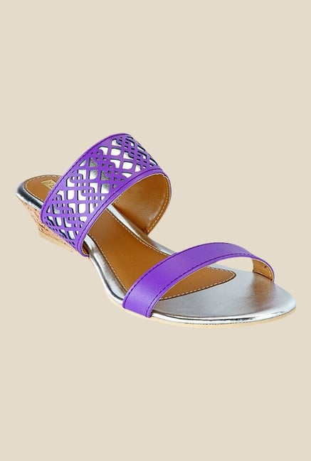 Yepme Purple Wedge Heeled Sandals Yepme Purple Wedge Heeled Sandals