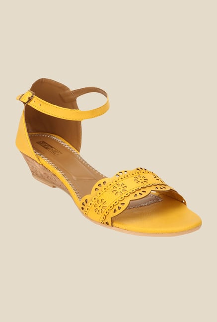 Yepme Yellow Ankle Strap Wedges Yepme Yellow Ankle Strap Wedges