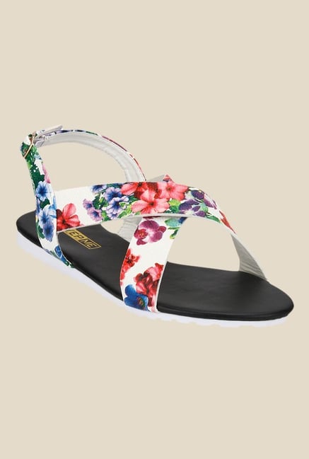 Yepme White & Red Back Strap Sandals Yepme White & Red Back Strap Sandals