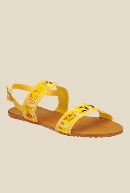 Yepme Yellow Back Strap Sandals Yepme Yellow Back Strap Sandals