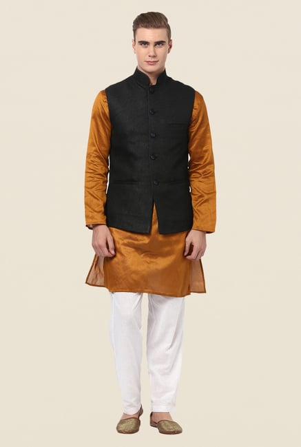 Yepme Black Alvin Solid Nehru Jacket Yepme Black Alvin Solid Nehru Jacket