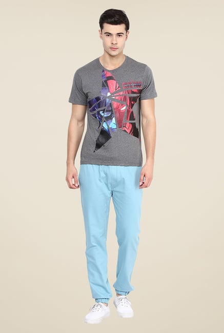 Yepme Civil War Star Grey Graphic Print T Shirt Yepme Civil War Star Grey Graphic Print T Shirt