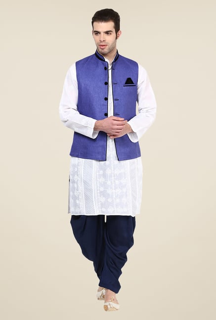 Yepme Blue Bret Solid Nehru Jacket Yepme Blue Bret Solid Nehru Jacket