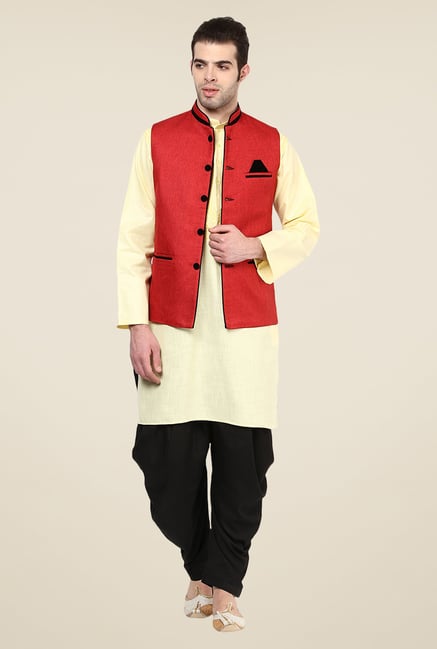Yepme Red Bret Solid Nehru Jacket Yepme Red Bret Solid Nehru Jacket
