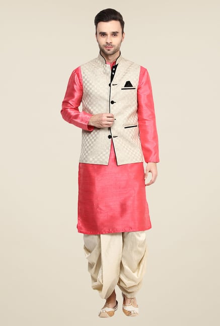 Yepme Beige Kance Self Print Nehru Jacket Yepme Beige Kance Self Print Nehru Jacket