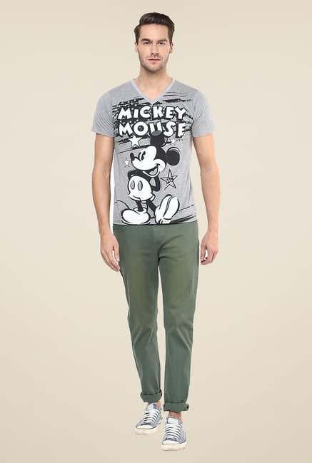 Yepme Disney Mickey Mouse Grey Graphic Print T Shirt Yepme Disney Mickey Mouse Grey Graphic Print T Shirt