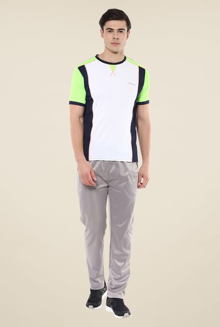 Yepme White Hubert Active Solid T Shirt Yepme White Hubert Active Solid T Shirt