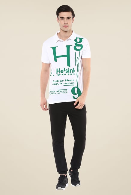 Yepme White Ian Helsink Printed High Performance T Shirt Yepme White Ian Helsink Printed High Performance T Shirt
