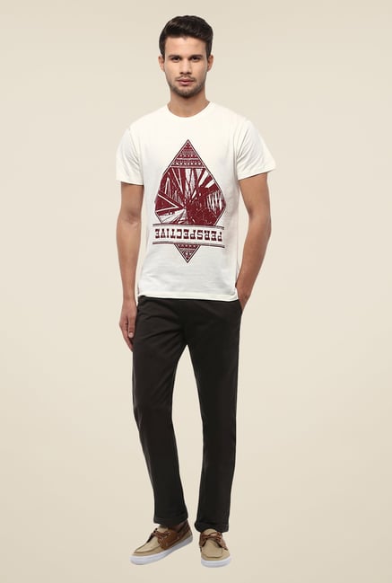 Yepme Perspective White Graphic Print T Shirt Yepme Perspective White Graphic Print T Shirt