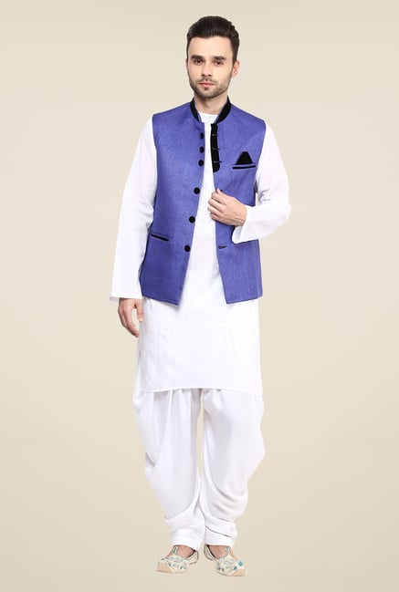 Yepme Blue Alex Solid Nehru Jacket Yepme Blue Alex Solid Nehru Jacket