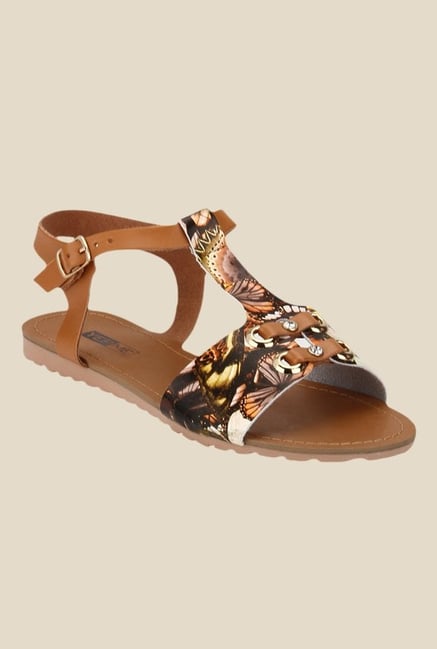 Yepme Brown Ankle Strap Sandals Yepme Brown Ankle Strap Sandals