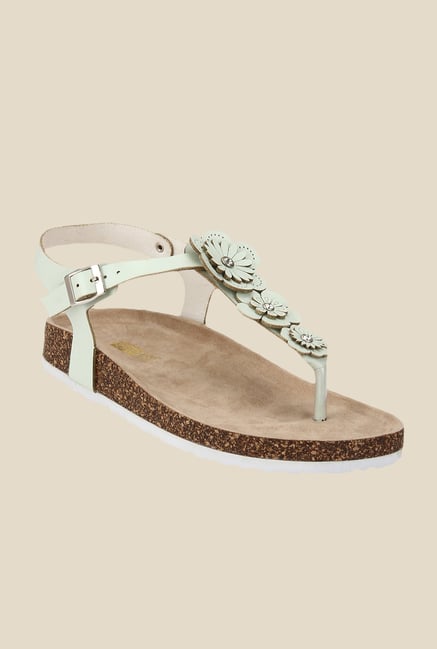 Yepme Green Ankle Strap Sandals Yepme Green Ankle Strap Sandals