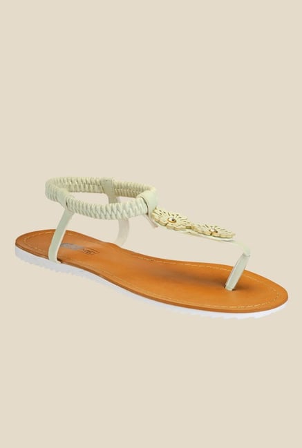 Yepme Ecru Sling Back Sandals Yepme Ecru Sling Back Sandals