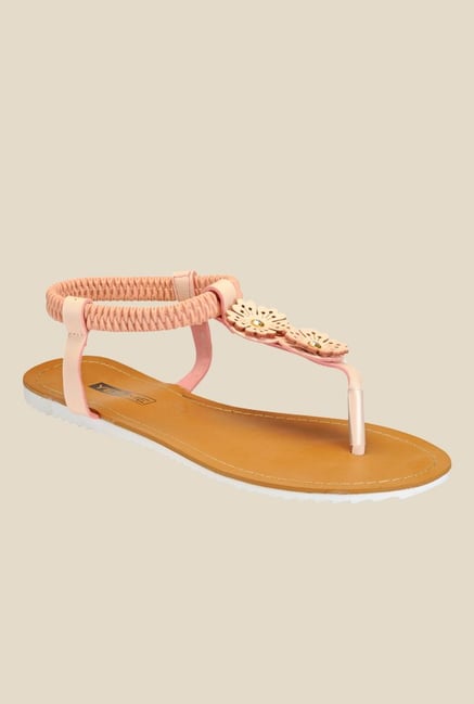 Yepme Peach Sling Back Sandals Yepme Peach Sling Back Sandals