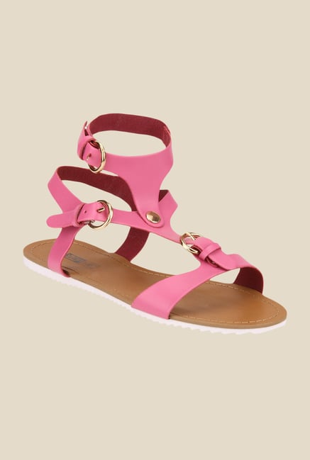 Yepme Pink Ankle Strap Sandals Yepme Pink Ankle Strap Sandals
