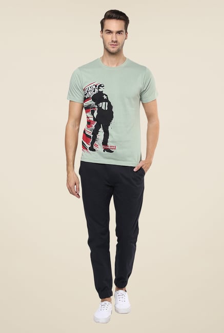 Yepme Civil War Captain America Silhouette Grey T Shirt Yepme Civil War Captain America Silhouette Grey T Shirt