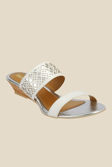 Yepme White Wedge Heeled Sandals Yepme White Wedge Heeled Sandals