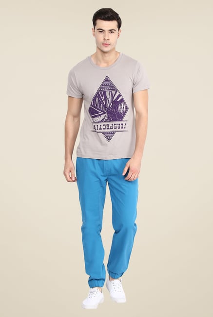 Yepme Perspective Grey Graphic Print T Shirt Yepme Perspective Grey Graphic Print T Shirt