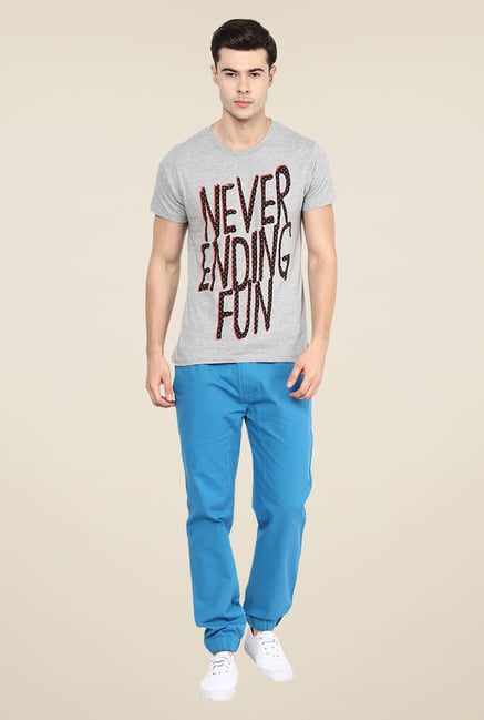 Yepme Never Ending Fun Grey Graphic Print T Shirt Yepme Never Ending Fun Grey Graphic Print T Shirt