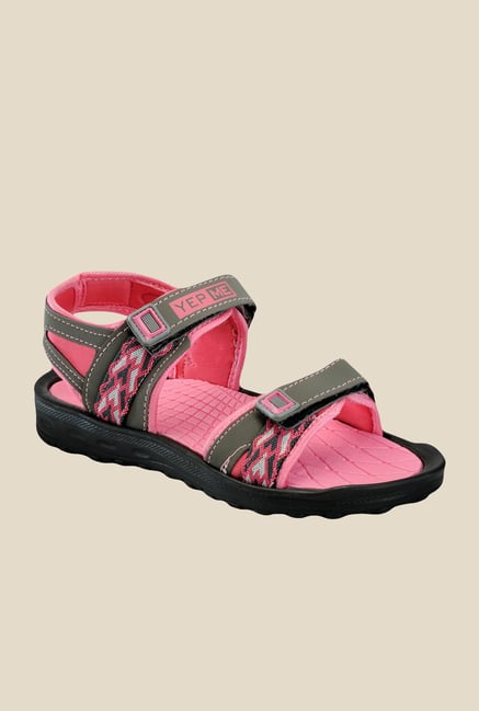Yepme Grey & Pink Floater Sandals Yepme Grey & Pink Floater Sandals