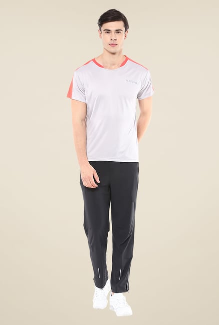 Yepme Grey Merlin High Performance Solid T Shirt Yepme Grey Merlin High Performance Solid T Shirt
