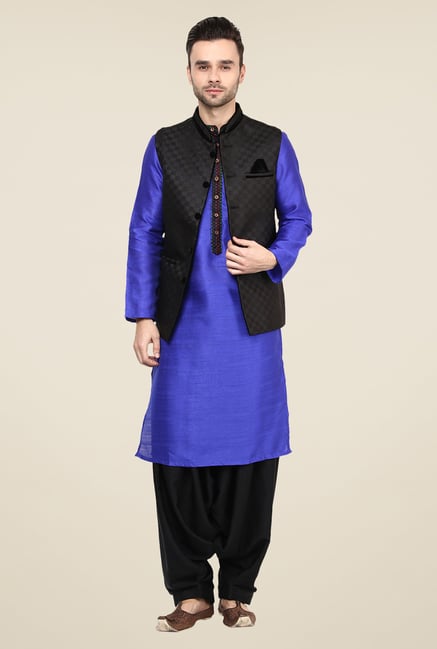 Yepme Black Alec Self Print Nehru Jacket Yepme Black Alec Self Print Nehru Jacket