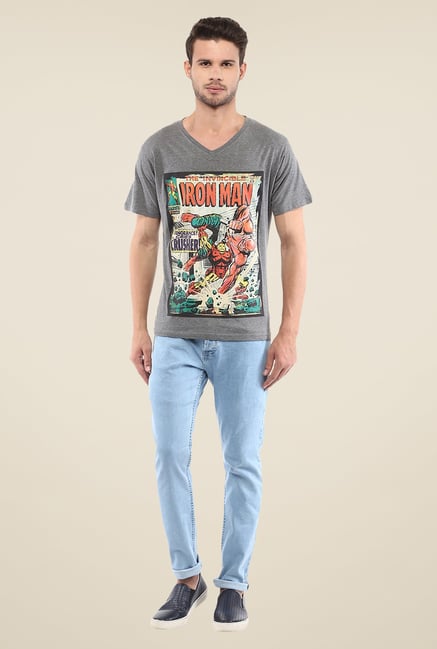 Yepme Marvel Thor Cover Art Grey Graphic Print T Shirt Yepme Marvel Thor Cover Art Grey Graphic Print T Shirt