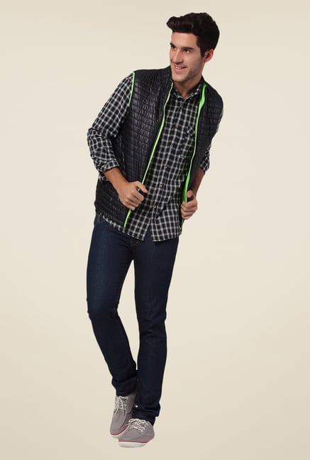 Yepme Black Altor Quilted Jacket Yepme Black Altor Quilted Jacket