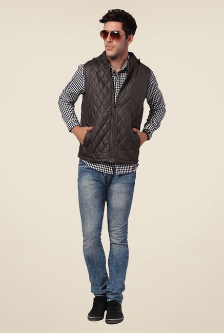 Yepme Brown Rixton Quilted Jacket Yepme Brown Rixton Quilted Jacket