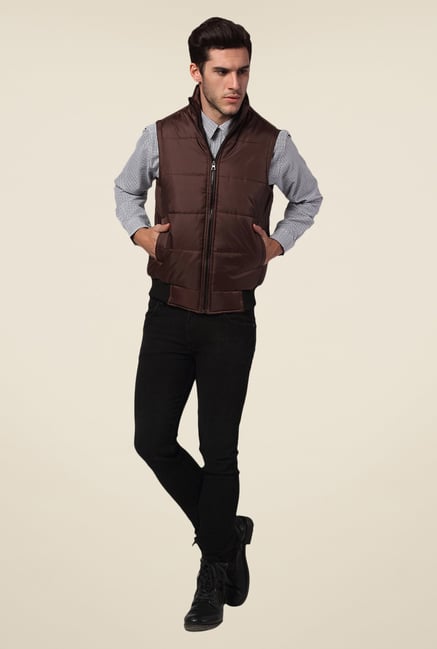 Yepme Brown Jacob Quilted Jacket Yepme Brown Jacob Quilted Jacket