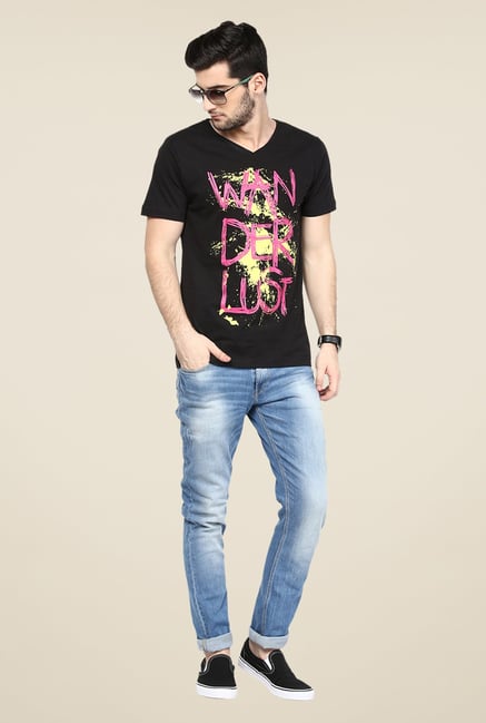 Yepme Black Graphic Print T Shirt Yepme Black Graphic Print T Shirt