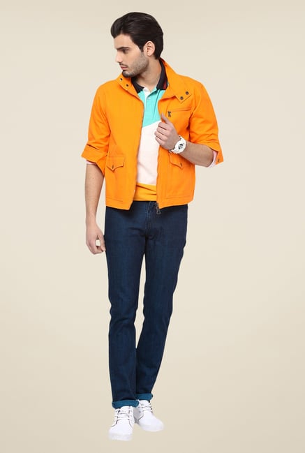 Yepme Orange Edward Solid Jacket Yepme Orange Edward Solid Jacket