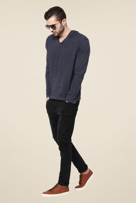 Yepme Grey Marc Solid T Shirt Yepme Grey Marc Solid T Shirt