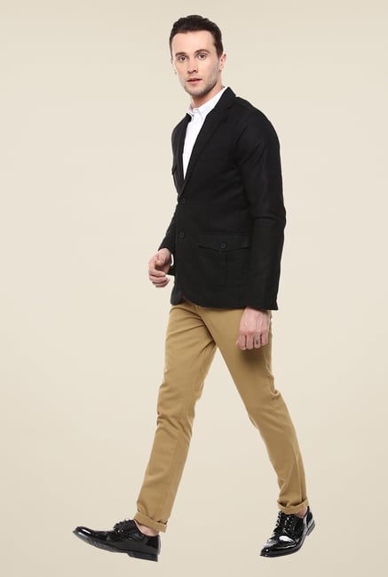 Yepme Black Ashton Solid Blazer Yepme Black Ashton Solid Blazer