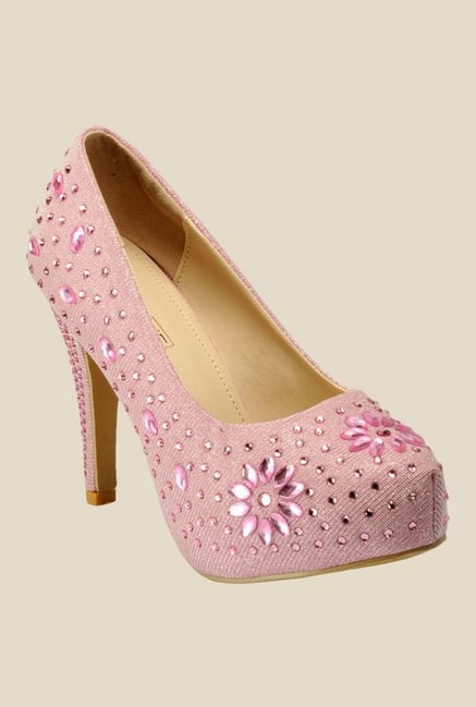Yepme Light Pink Stiletto Heeled Pumps Yepme Light Pink Stiletto Heeled Pumps