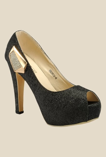 Yepme Black Peeptoe Stilettos Yepme Black Peeptoe Stilettos