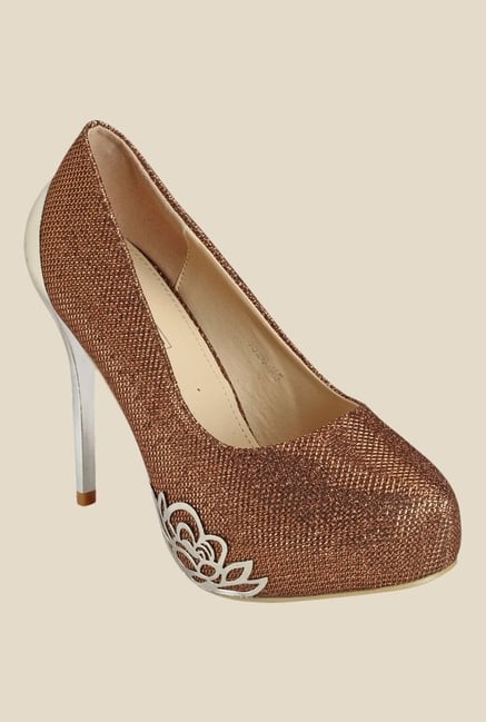 Yepme Copper Stiletto Heeled Pumps Yepme Copper Stiletto Heeled Pumps