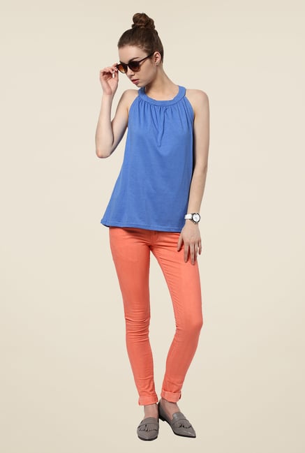 Yepme Blue Alisa Halter Premium Top Yepme Blue Alisa Halter Premium Top