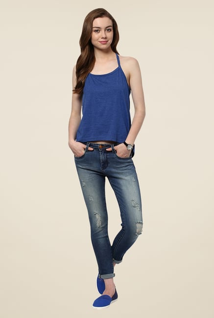 Yepme Blue Adoria Cami Premium Top Yepme Blue Adoria Cami Premium Top