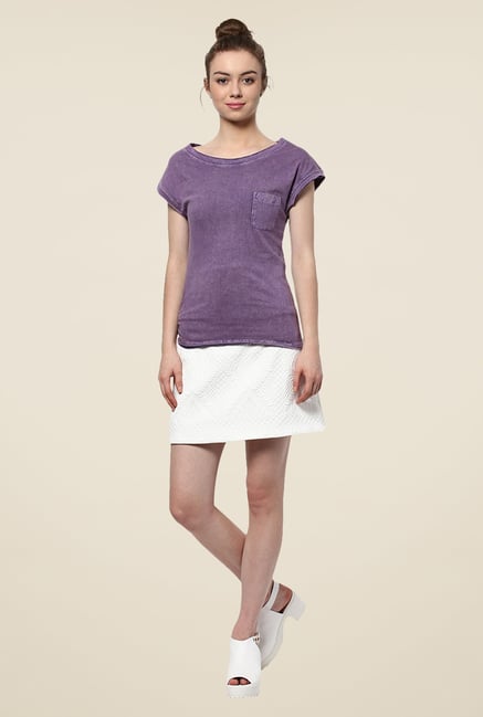 Yepme Purple Clarisa Acid Wash Premium Top Yepme Purple Clarisa Acid Wash Premium Top