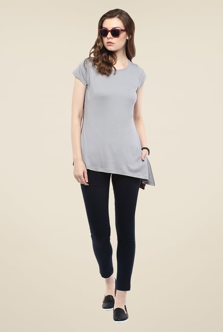 Yepme Grey Doria Asymmetrical Top Yepme Grey Doria Asymmetrical Top