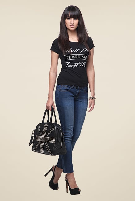 Yepme Thrill Me Black T Shirt Yepme Thrill Me Black T Shirt