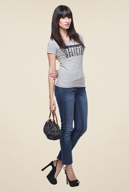 Yepme Delicious Grey T Shirt Yepme Delicious Grey T Shirt