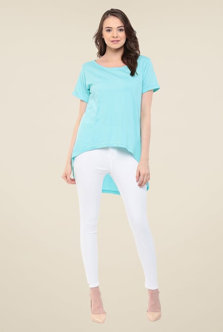 Yepme Blue Lorine Hi Low Top Yepme Blue Lorine Hi Low Top