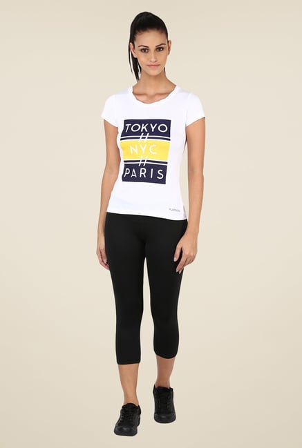 Yepme Darlene High Performance White T Shirt Yepme Darlene High Performance White T Shirt