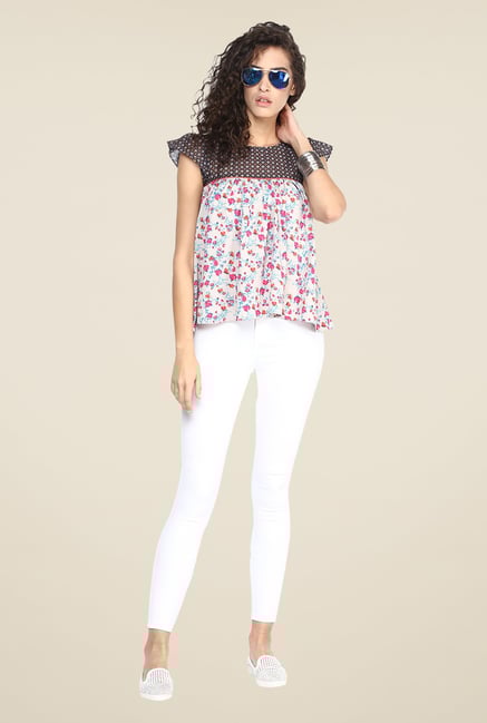 Yepme Multicolored Briana Printed Top Yepme Multicolored Briana Printed Top