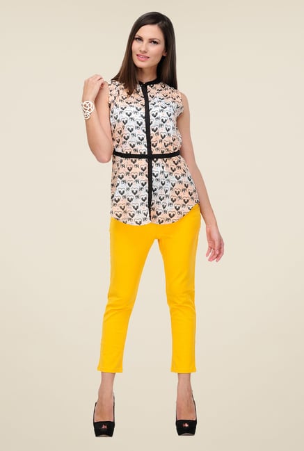 Yepme White Izzie Printed Top Yepme White Izzie Printed Top