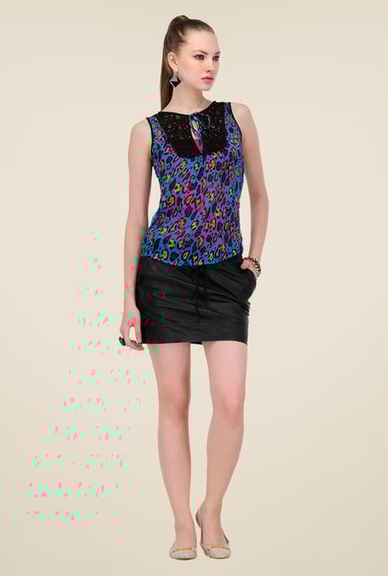 Yepme Blue Krina Lace Top Yepme Blue Krina Lace Top